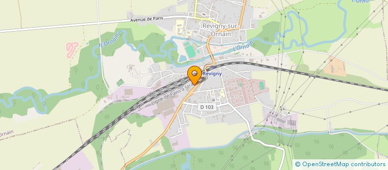 localisation de l'entreprise ASS VETERINAIRE LOGEROT BAUDUIN à REVIGNY-SUR-ORNAIN