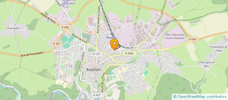 localisation de l'entreprise ASS VETERINAIRES D AVALLON à AVALLON