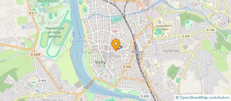 localisation de l'entreprise ASS VICHY GOURMET CLUB à VICHY