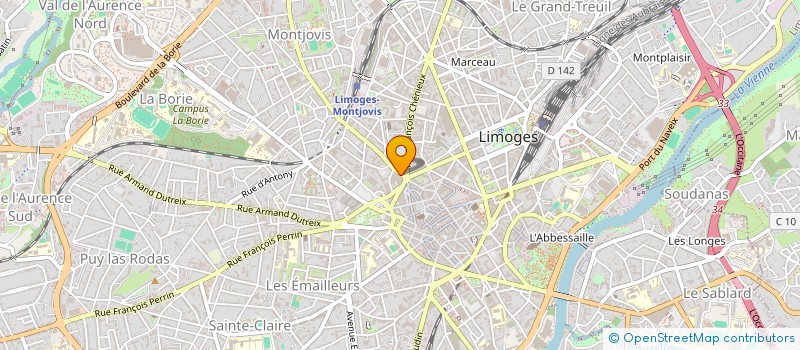 localisation de l'entreprise ASS VICTIMES RESCAPES CAMPS NAZIS REFRAC à LIMOGES