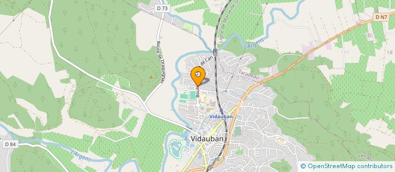 localisation de l'entreprise ASS VIDAUBANNAISE DE RUGBY  VIDAUBAN