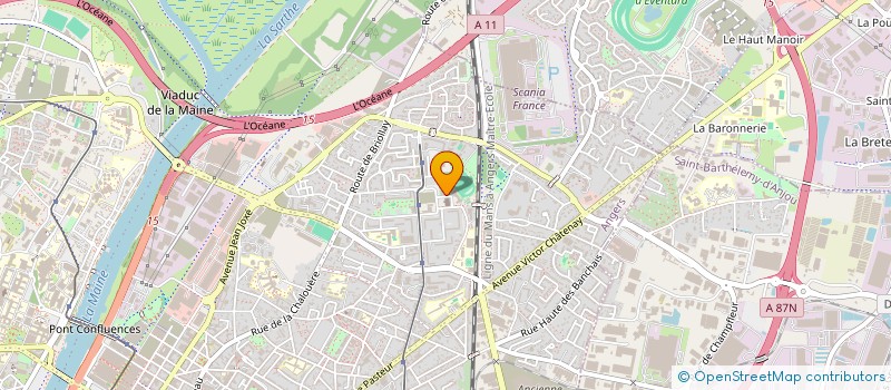 localisation de l'entreprise ASS VIDEO CLUB ANGEVIN à ANGERS