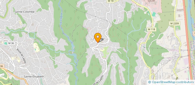 localisation de l'entreprise ASS VIDEO VILLAGE  LA GAUDE