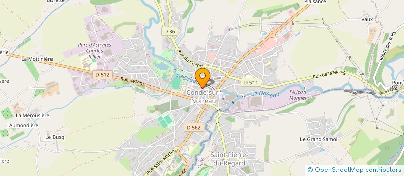 localisation de l'entreprise ASS VIEUX TRAVAILLEURS  CONDE-EN-NORMANDIE