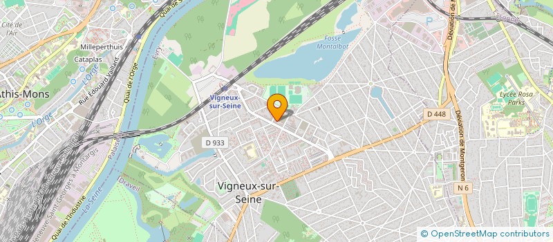 localisation de l'entreprise ASS VIGNEUX ET VAL YERRES SOLIDAR PEUPLE à VIGNEUX-SUR-SEINE