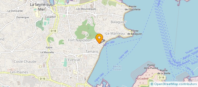 localisation de l'entreprise ASS VILLA TAMARIS PACHA à LA SEYNE-SUR-MER