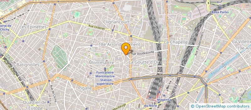 localisation de l'entreprise ASS  VILLAGE CUSTINE  PARIS