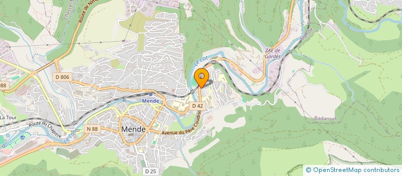 localisation de l'entreprise ASS VILLARET à MENDE
