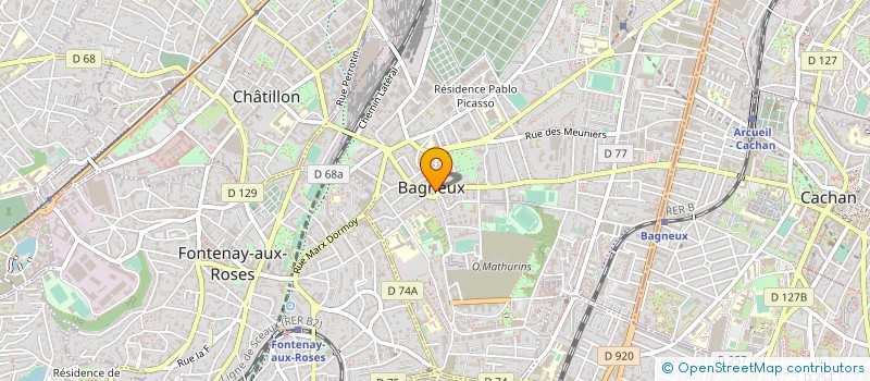 localisation de l'entreprise ASS VILLE DE BAGNEUX à BAGNEUX