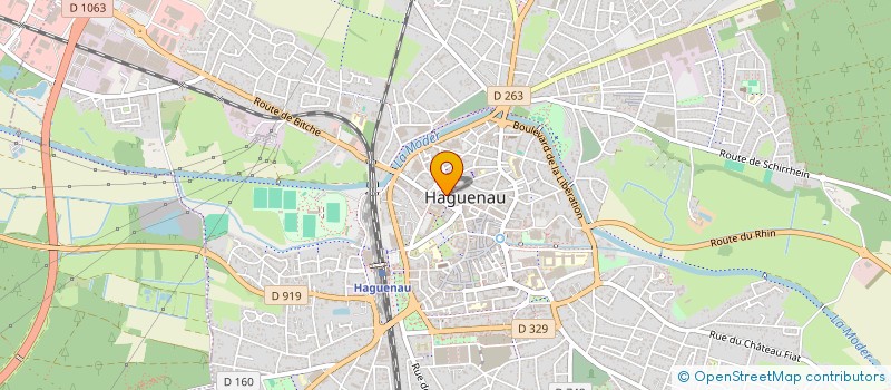 localisation de l'entreprise ASS  VILLE DE HAGUENAU  HAGUENAU