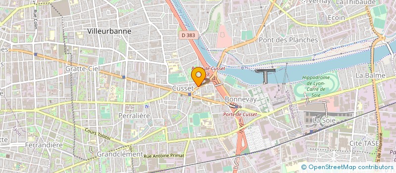 localisation de l'entreprise ASS VILLEURBANNAISE DROIT AU LOGEMENT  VILLEURBANNE