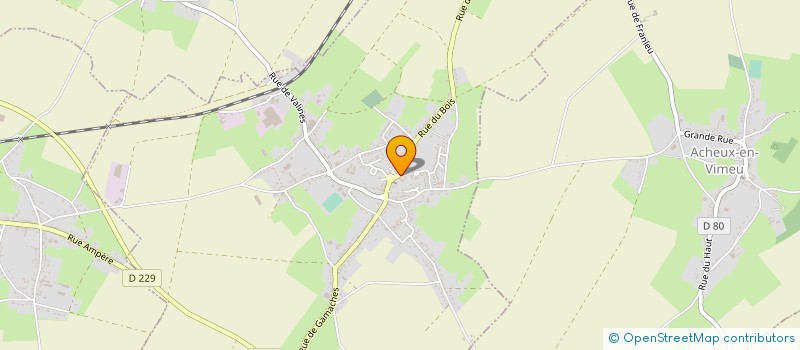 localisation de l'entreprise ASS VIMEU INSERTION FORMA JEUN  CHEPY