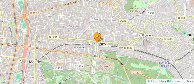 localisation de l'entreprise ASS VINCENNOISE POUR AIDE A DOMICILE à VINCENNES