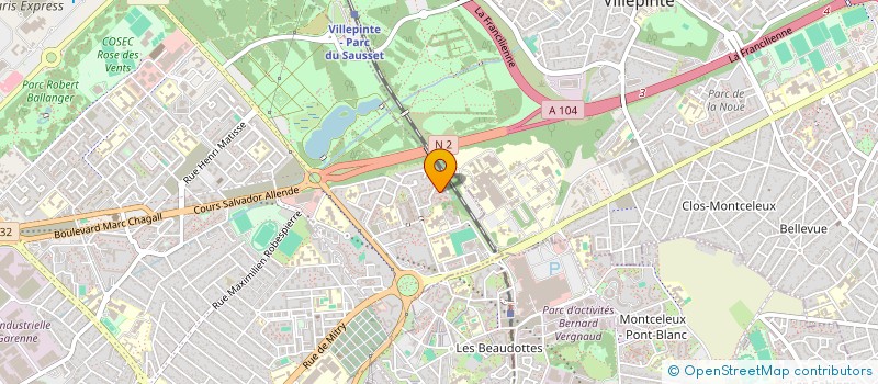 localisation de l'entreprise ASS VIRAGES 93 à AULNAY-SOUS-BOIS