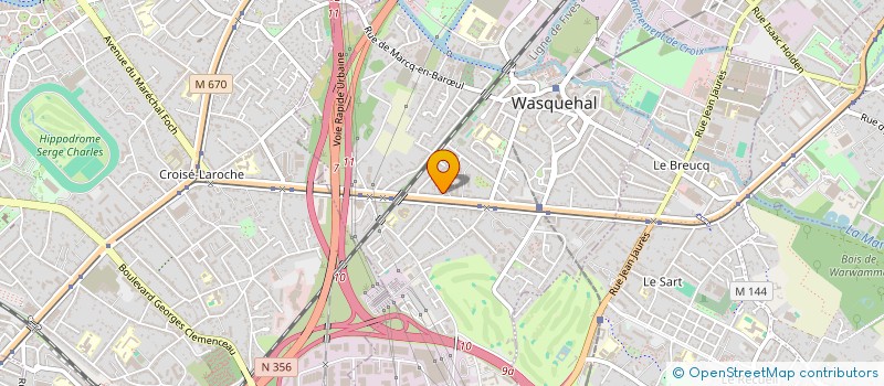 localisation de l'entreprise ASS VIRLANIE FRANCE MARIELISABETH  WASQUEHAL