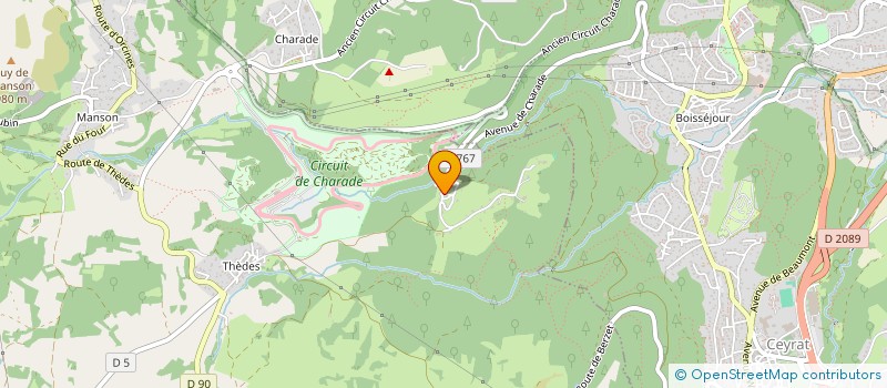 localisation de l'entreprise ASS VIRTUAL MUSIC  SAINT-GENES-CHAMPANELLE