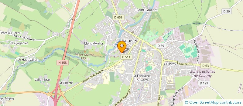 localisation de l'entreprise ASS VISITE DES MALADES DANS LES ETS HOS à FALAISE