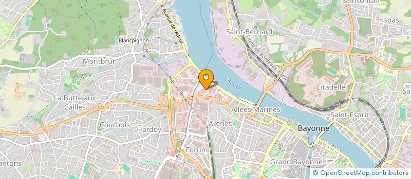localisation de l'entreprise ASS VISITEURS MALADES DANS ETS HOSPITALIERS DU PAYS BASQUE à BAYONNE