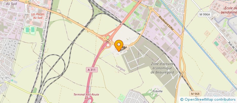 localisation de l'entreprise ASS VITAGORA BLE PANIFICATION ET DERIVES A BASE CEREALIERE à LONGVIC