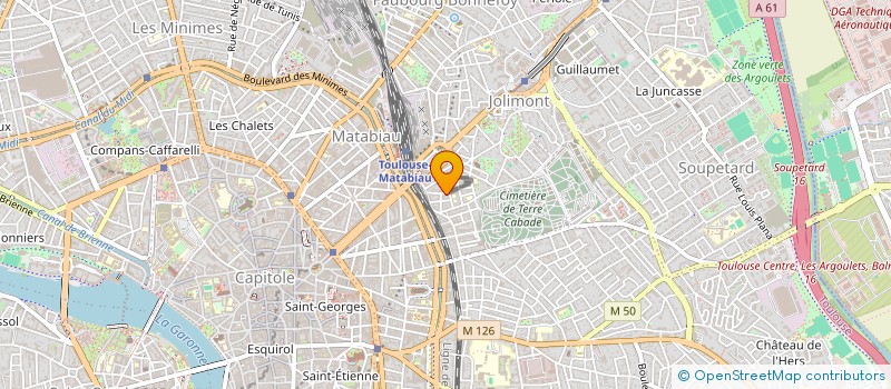localisation de l'entreprise ASS VITALIA 2000  TOULOUSE