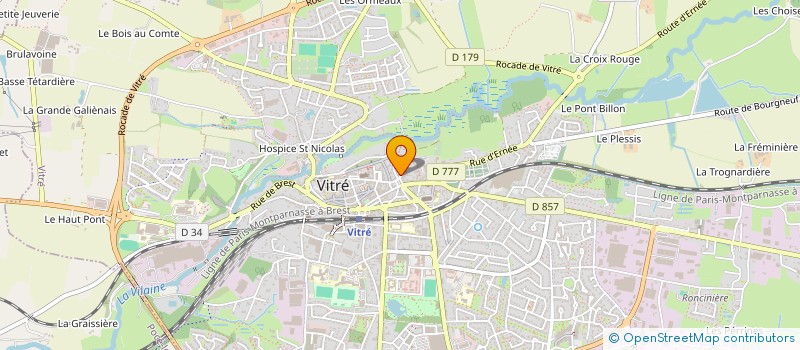 localisation de l'entreprise ASS VITREENNE EDUCATION PERMANENTE  VITRE