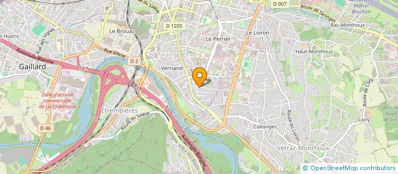 localisation de l'entreprise ASS VIVRE à ANNEMASSE