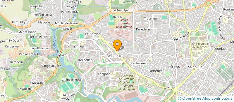 localisation de l'entreprise ASS  VIVRE A BREST à BREST