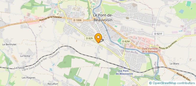 localisation de l'entreprise ASS VIVRE AU MAGNIN SOUTIEN SCOLAIRE ANI  LE PONT-DE-BEAUVOISIN