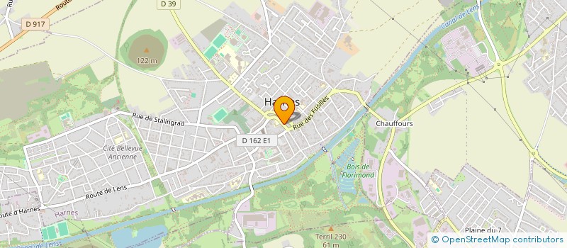 localisation de l'entreprise ASS VIVRE ENSEMBLE  HARNES