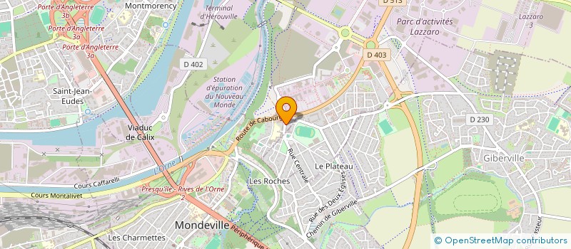 localisation de l'entreprise ASS VIVRE ENSEMBLE AU PLATEAU  MONDEVILLE