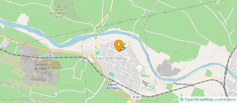 localisation de l'entreprise ASS VIVRE L'ART  ESPIRA-DE-L'AGLY