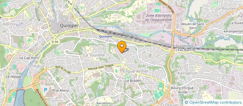 localisation de l'entreprise ASS VIVRE LIBRE  QUIMPER