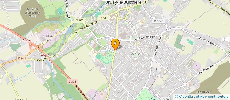localisation de l'entreprise ASS VOCATION INSERT ENVIRON & ENERGIE à BRUAY-LA-BUISSIERE