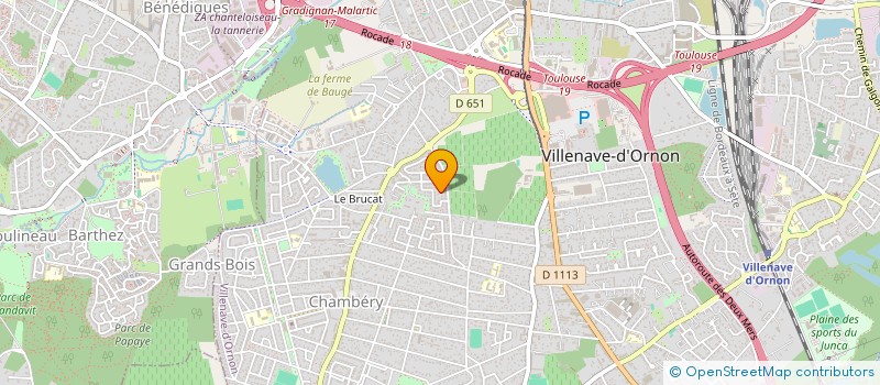 localisation de l'entreprise ASS VOLKSWAGEN CLUB D ORNON  VILLENAVE-D'ORNON