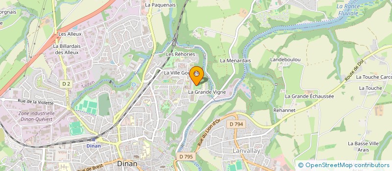 localisation de l'entreprise ASS VOLUTE-CTRE D'INITIAT HISTOIRE ART à DINAN