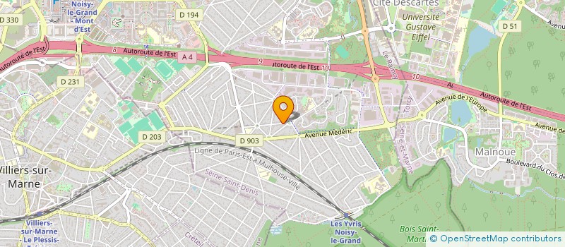 localisation de l'entreprise ASS VOYAGES ET DECOUVERTES  NOISY-LE-GRAND