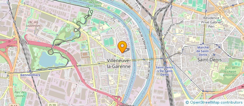 localisation de l'entreprise ASS VOYAGES VACANCES LIBERTES à VILLENEUVE-LA-GARENNE
