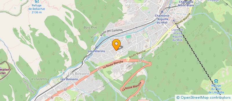 localisation de l'entreprise ASS  WAR CHILD  CHAMONIX-MONT-BLANC