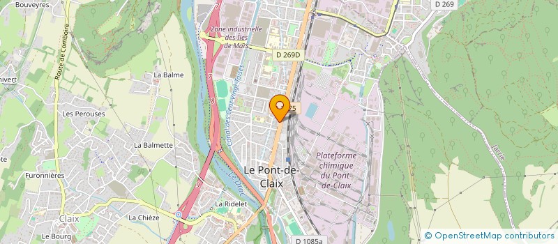 localisation de l'entreprise ASS  WATRIN REDON COMPETITION  LE PONT-DE-CLAIX