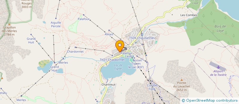 localisation de l'entreprise ASS  WILD AIR RIDING W A R  TIGNES