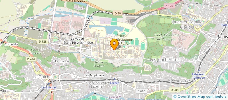 localisation de l'entreprise ASS X COURSE AU LARGE  PALAISEAU