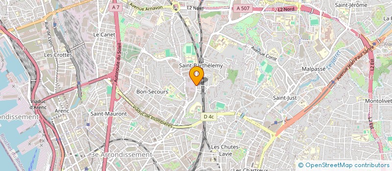 localisation de l'entreprise ASS YMALV  MARSEILLE