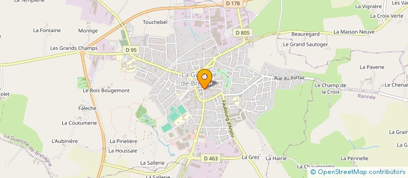 localisation de l'entreprise ASS YOGA BIEN ETRE ET HARMONIE  LA GUERCHE-DE-BRETAGNE