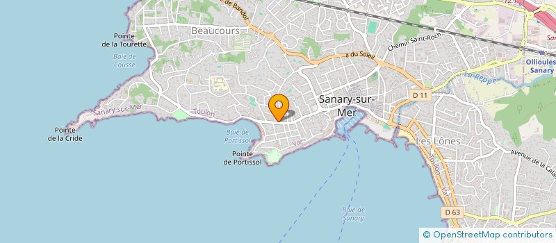 localisation de l'entreprise ASS  YOGA ET PREPARATION A LA VIE  SANARY-SUR-MER