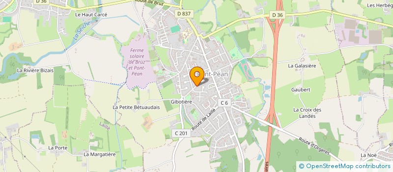 localisation de l'entreprise ASS YOGA PONTPEANNAIS  PONT-PEAN