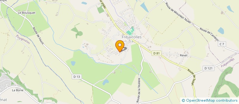 localisation de l'entreprise ASS YOGADANZA  FREJAIROLLES