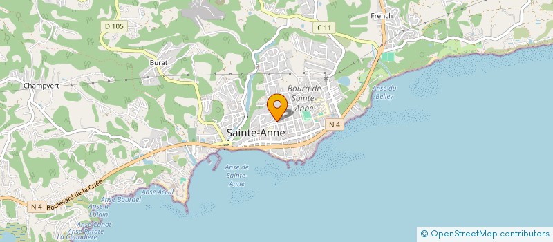 localisation de l'entreprise ASS ZACACIA à SAINTE-ANNE