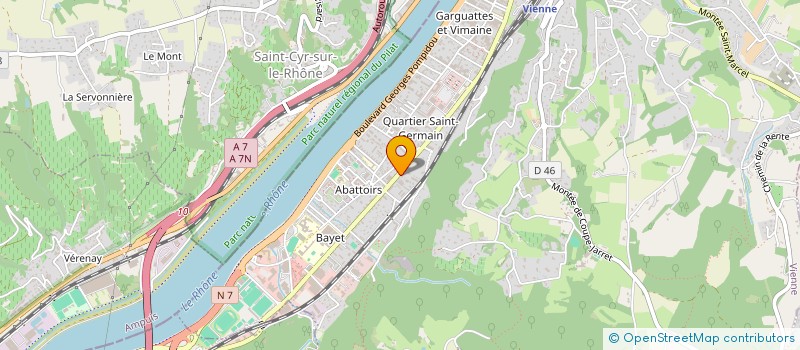 localisation de l'entreprise ASS ZEPHIR PRODUCTION  VIENNE