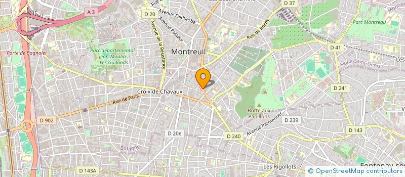 localisation de l'entreprise ASS0511 à MONTREUIL
