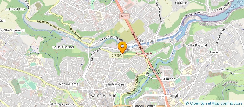 localisation de l'entreprise ASS0C. FLOT ET JUSANT à SAINT-BRIEUC